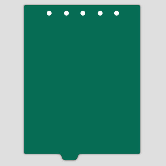 Carstens - Heavy Duty Plastic Ring Binder Dividers, Bottom Tab, 1/9 Cut, Tab 4 Position, US Letter, Green, Pack of 10, (2619-04) - Ideal Medical Chart Dividers or Index Tabs for 3 Ring Binders