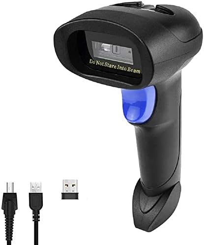 NetumScan Bluetooth 1D Bar Code Scanner, 3 in 1 Automatic Wireless Barcode Scanner Handheld USB CCD Barcode Reader for Store, Warehouse POS, Computer, Tablet, iPhone, iPad, Android
