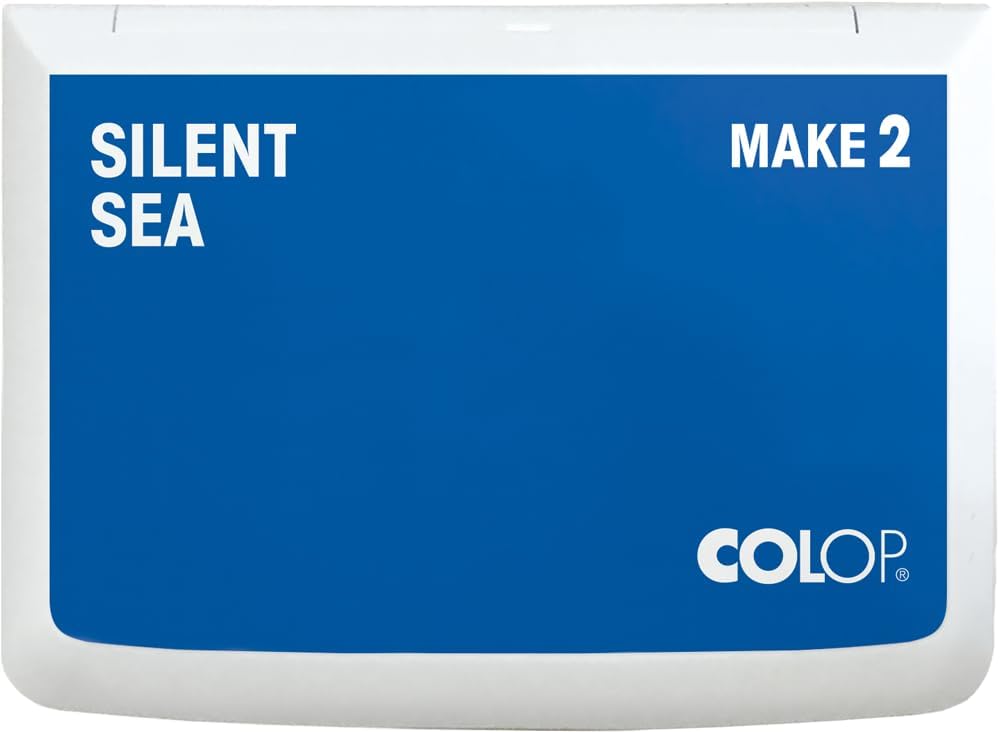 COLOP Make Series, Ink Stamp Pads, with Non-Toxic Premium Ink, Water-Based Acid-Free (Silent Sea, Make 2-2-3/4" x 4-1/4")