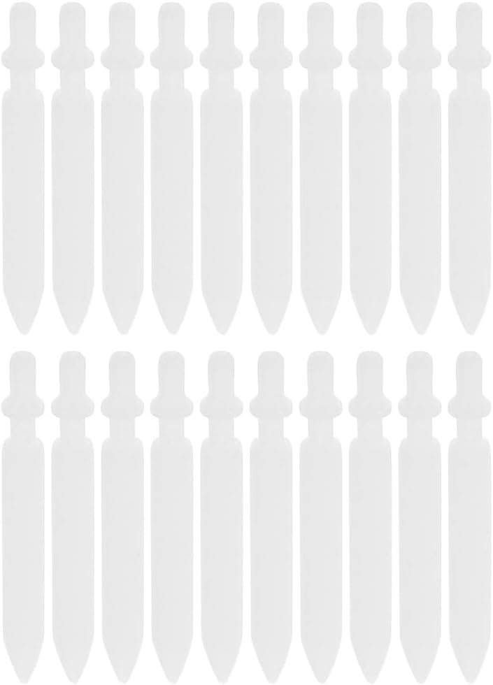 STOBOK 20Pcs 0.7mm Acrylic Paint Marker Replacement Nibs - Refillable Nylon Pen Tips for Paint Markers, White