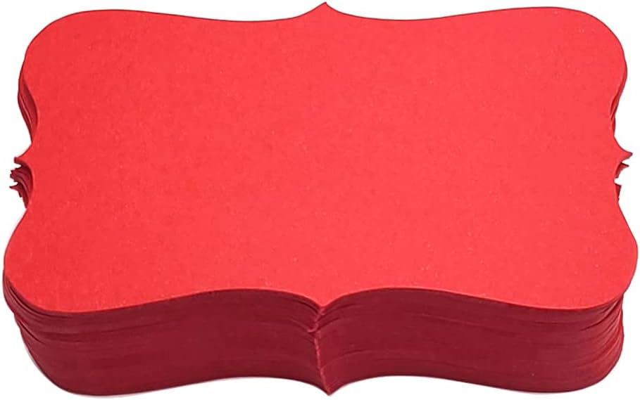 PPAPPAPPIYO 3.5x2 color index cards (100) Paper - Blank (red)