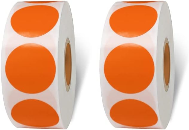 STARLIBOO Dot Stickers - 2000 PCS Pink Circle Stickers, 1inch Garage Sale & Yard Sale Price Tags, Writable