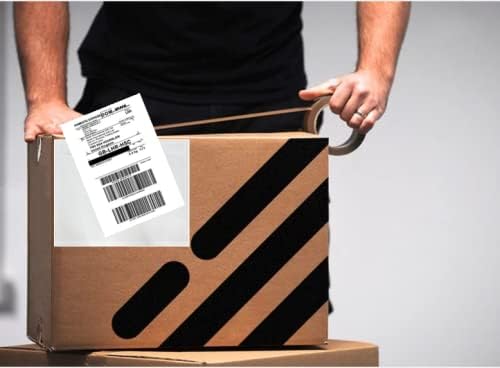 Coopaty 6" x 9" Adhesive Packing List Envelopes Clear Plastic Mailing Shipping Envelope Pouch (500 Pack)