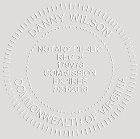 MaxMark Notary Seal Round Embosser for Virginia State - Includes Gold Burst Seal Labels (50 Count)