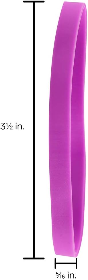 JAM PAPER Durable Rubber Bands - Size 64 - Purple Multi-Purpose Rubberbands - 100/Pack