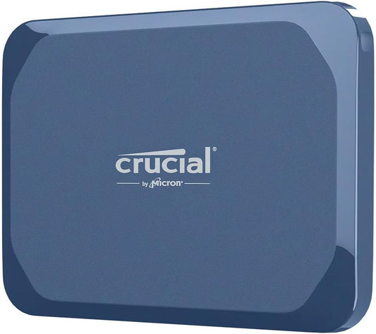Crucial X10 1TB Portable SSD, Up to 2,100MB/s, USB 3.2 USB-C, External Solid State Drive, Compatible with Windows, Mac & Android, Durable Storage for Games, Photos & Files, Blue - CT1000X10SSD9-02