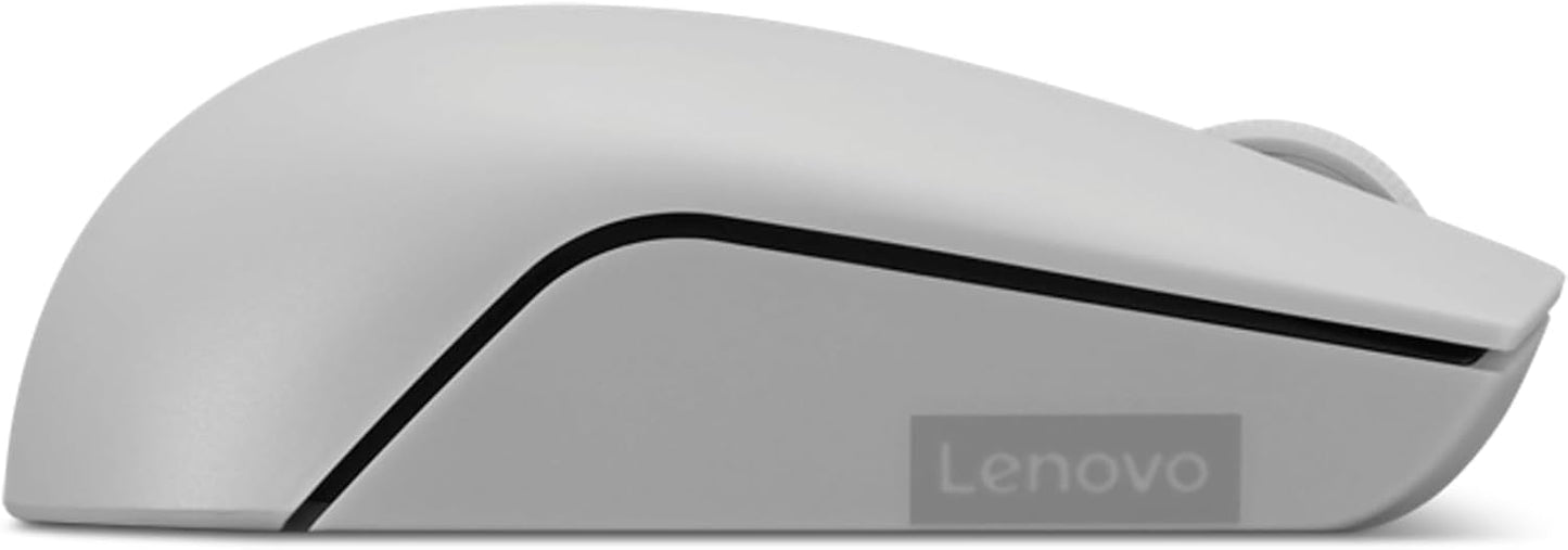 Lenovo 300 Wireless Mouse – Computer Mouse for PC, Laptop with Windows – Ambidextrous Design – 2.4 GHz Nano USB Receiver – 12 Month Battery Life