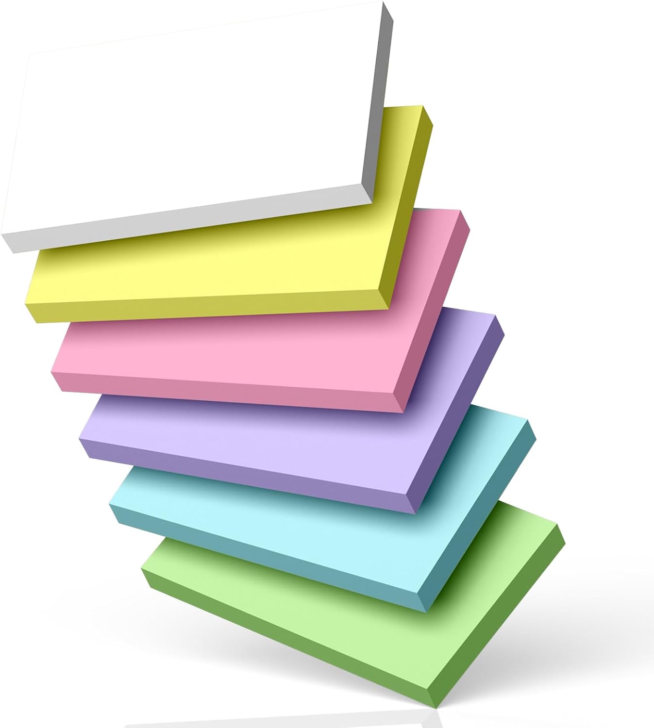 300 Count Blank Index Cards 3x5 Inch Colored Flash Cards Thick Cardstock, Unruled Note Cards Study Card Portable Learning Flashcards Ideal for Note Taking, Art Sketching, Office & School Supplies