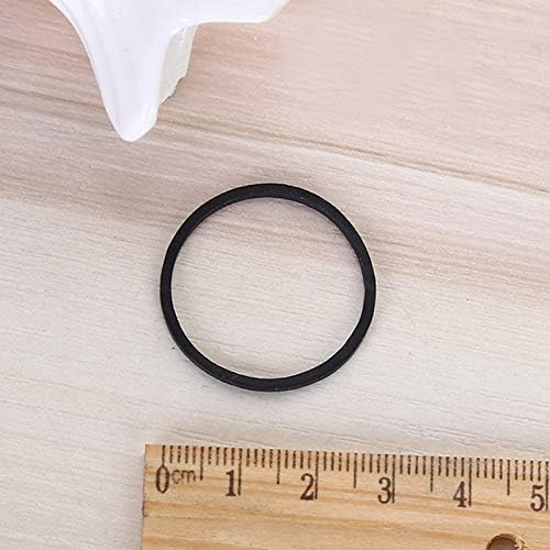 AMUU Rubber Bands 500pcs Black 1inch Small Rubber Bands for Office 2.5cm rubber band for Office School Home Strong Elastic Band Loop Office Supplies