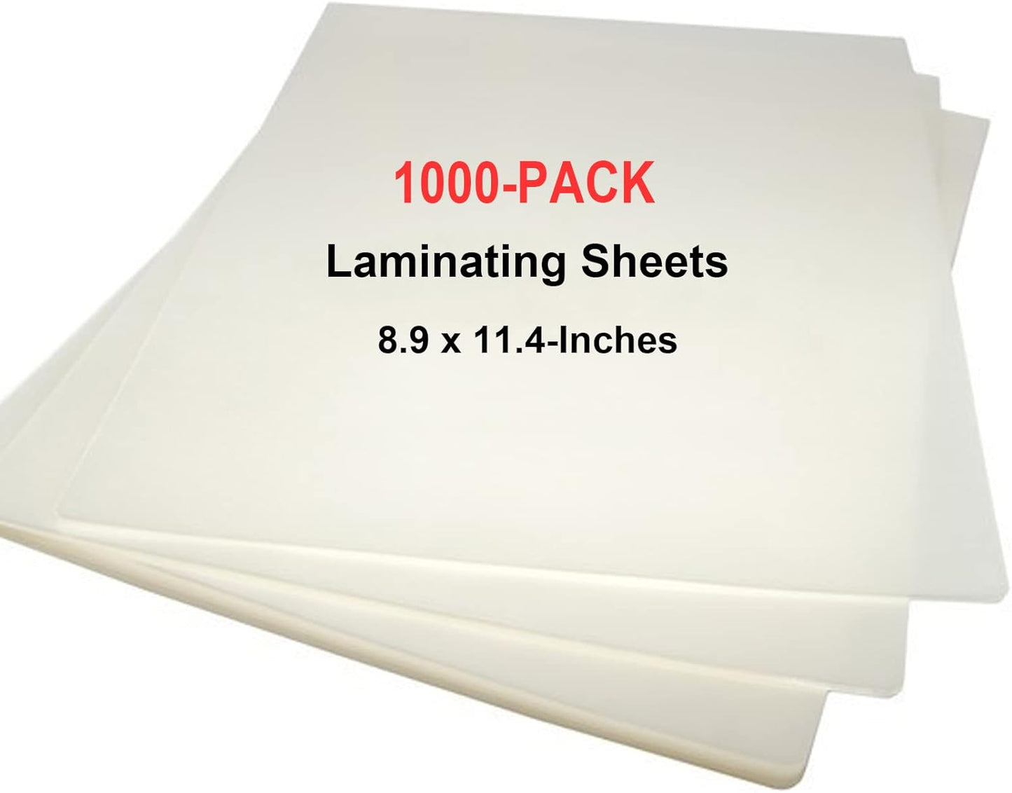 MPRT Laminating Sheets, 3 Mil Clear Thermal Laminating Pouches 8.9 x 11.4 Inches Laminate Sheet Paper for Laminator, 1000-Pack