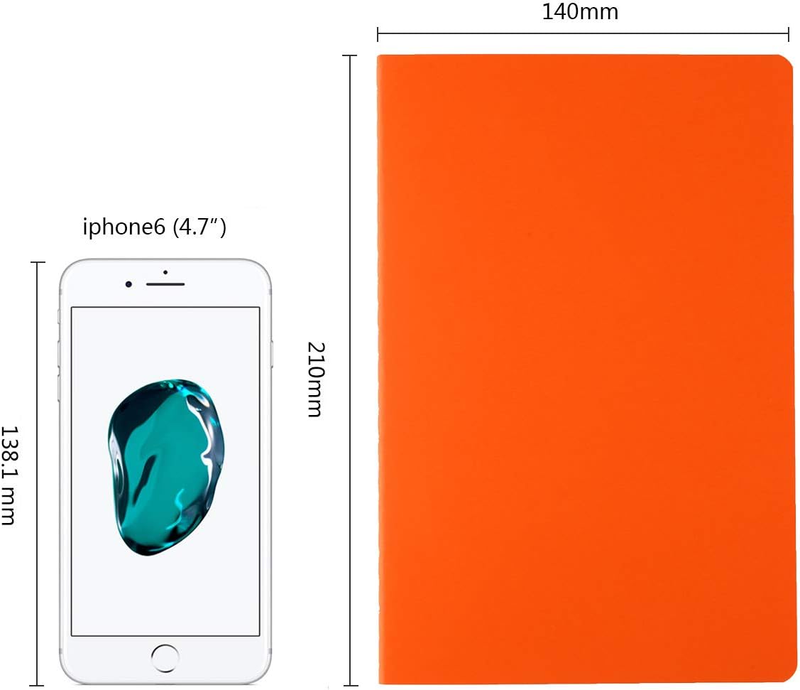 12 PCS Colorful Notebook Journals Bulk, Lined Paper, College Ruled, 60 Pages, 5.5"x8.3", A5 Size, Travel Journal Set for Travelers, Students and Office, Writing Diary Subject Notebooks Planner