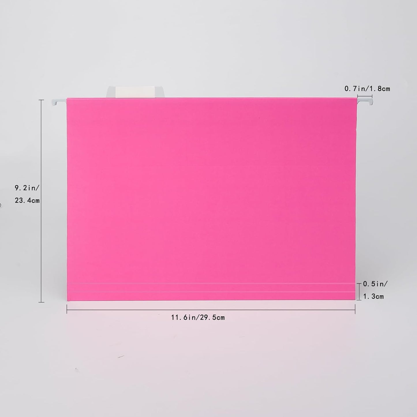 Pink Hanging File Folders,25 Packs Letter Size File Folder,Designed for Bulky Files,Filing Cabinet,1/5 Adjustable Tabs for Office,School,Home