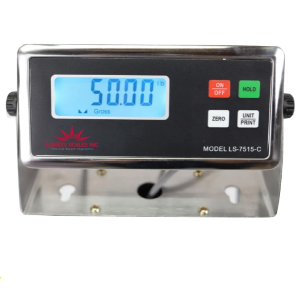 Liberty LS-700-4X6 Heavy Duty General Purpose Floor Scale | 48" x 72" | Capacity of 5000 lbs x 1 lb + Black