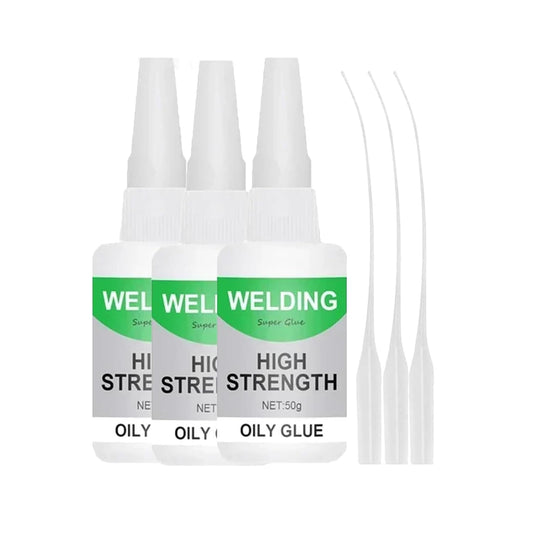Welding High-Strength Oily Glue, 2025 Upgrade Super Glue, Multipurpose Universal Glues for Household Use, Industrial Glues for Repair Professionals（3PCS）