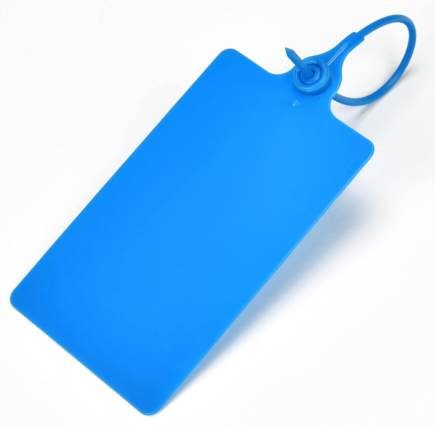 100 Plastic Tags Shipping Tags Water Proof Tags for Labeling Shipping Labels Security Seals Writable Marker Ties Hanging Tags Storage Tag with One Marker Pen (Navy Blue)