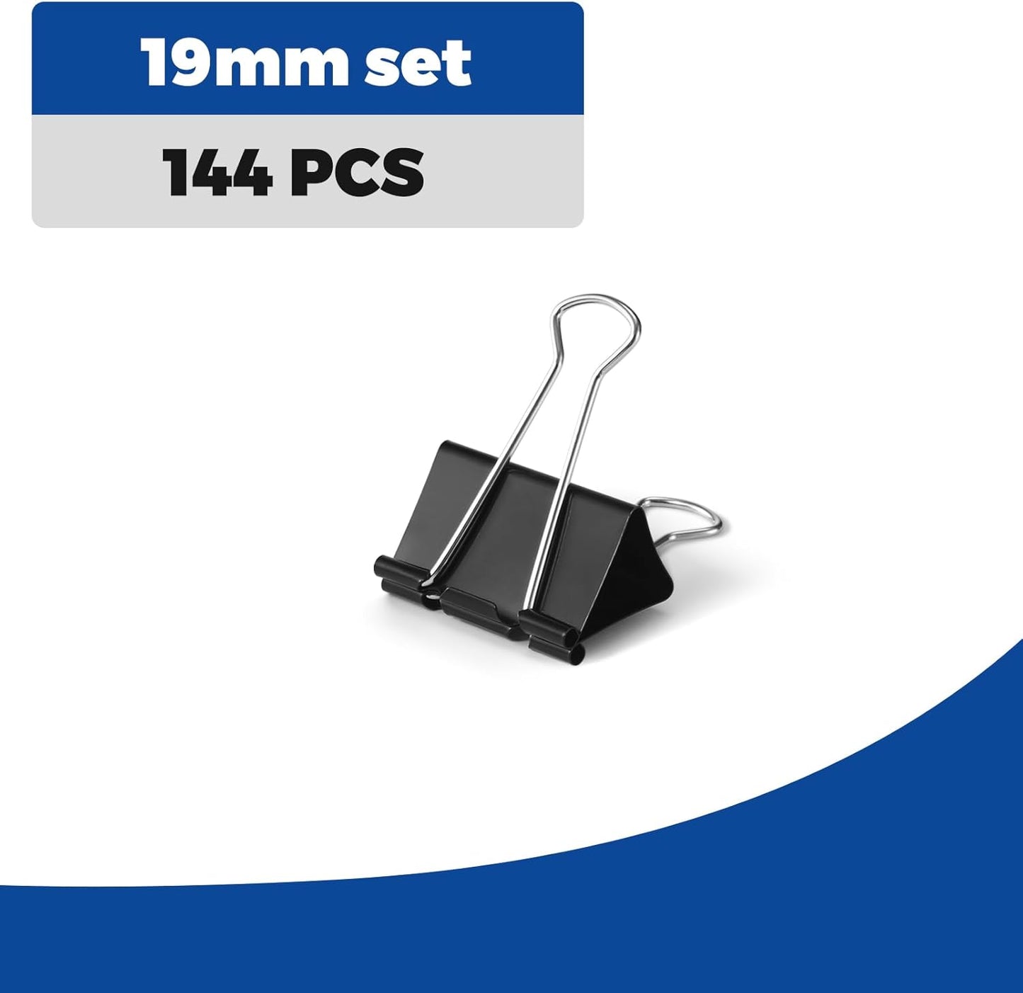 Eclirgan 144-Pack Small Binder Clips in 12 Boxes,Thick Metal Paper Clamp Set with Folding/Reusable/Rust-Resistant,0.7-Inch Mini Paper Binder Clip for Teachers/Students/Business