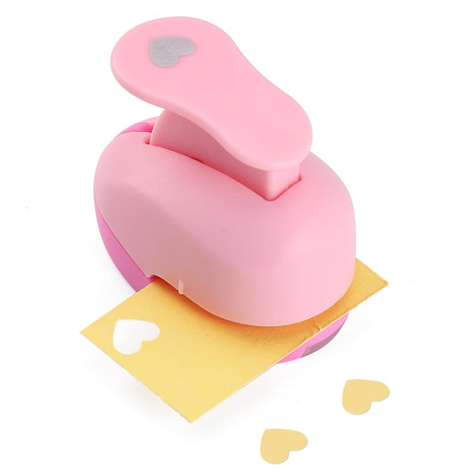 LOONENG 3/8 Inch Heart Paper Punch - High Precision Design for Romantic Heart Patterns - Ideal for Scrapbooking, Card Making, DIY Photo Albums, Gift Tags, Homemade Confetti