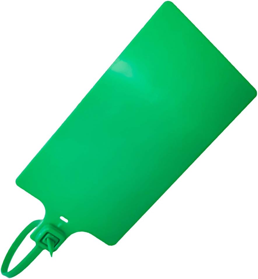 Plastic Seals Shipping Tags Logistics Use Big Sign Tie Large Label Tie, 255mm Total Length, Package of 100pcs (Green)