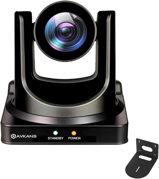 AVKANS NDI PTZ Camera - 30X Auto Tracking Live Streaming Cam with SDI/HDMI/IP Outputs for Church Worship School Sport Hospital Wedding(NDI HX2 and NDI HX3)