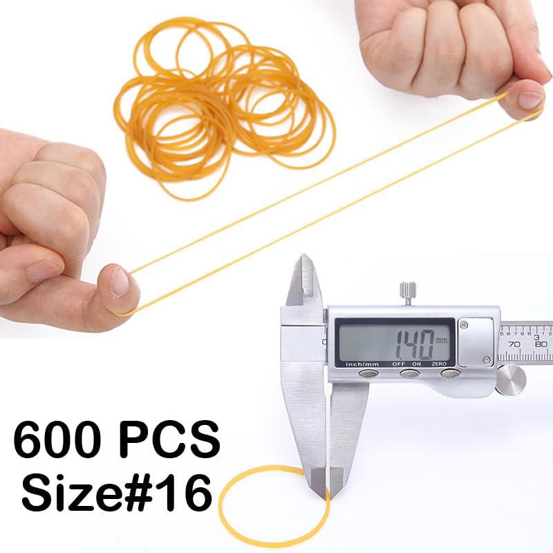 Rubber Bands Size16 Elastic Rubber Band #16 yellow 600Pcs rubber bands office supplies File Folders Litter Box