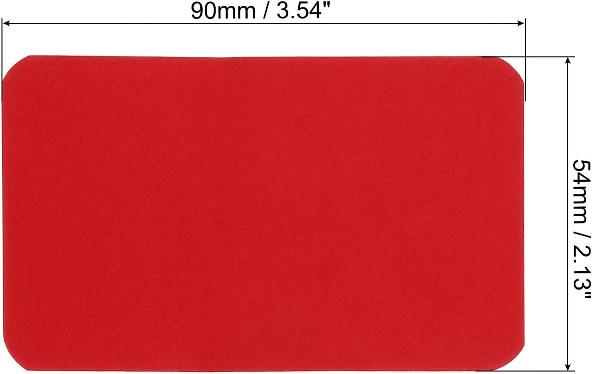 PATIKIL 3.5" x 2" Blank Paper Business Cards, 100 Pack Small Index Flash Cards Words Message Note Card Mini Paper Tags for DIY Gift Craft Scrapbooking, Red