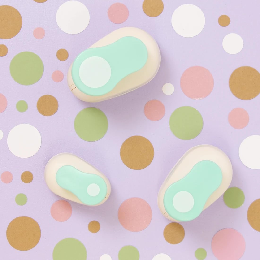 Craftelier - Paper Punch Set | 3/8", 5/8" & 1" Shape Hole Puncher for Paper Crafts | Round Hole Punch to Create Scrapbooks, DIY Cards & Journals | Craft Punch Set for Cardstock.