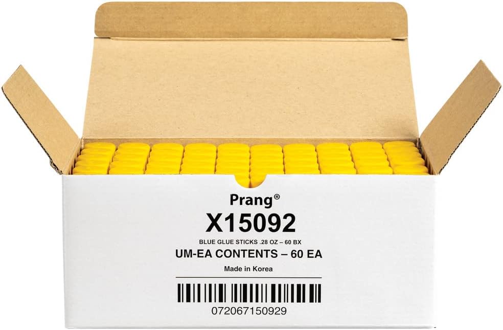 Prang Washable Glue Stick, Blue, 28 Oz., 60 Count
