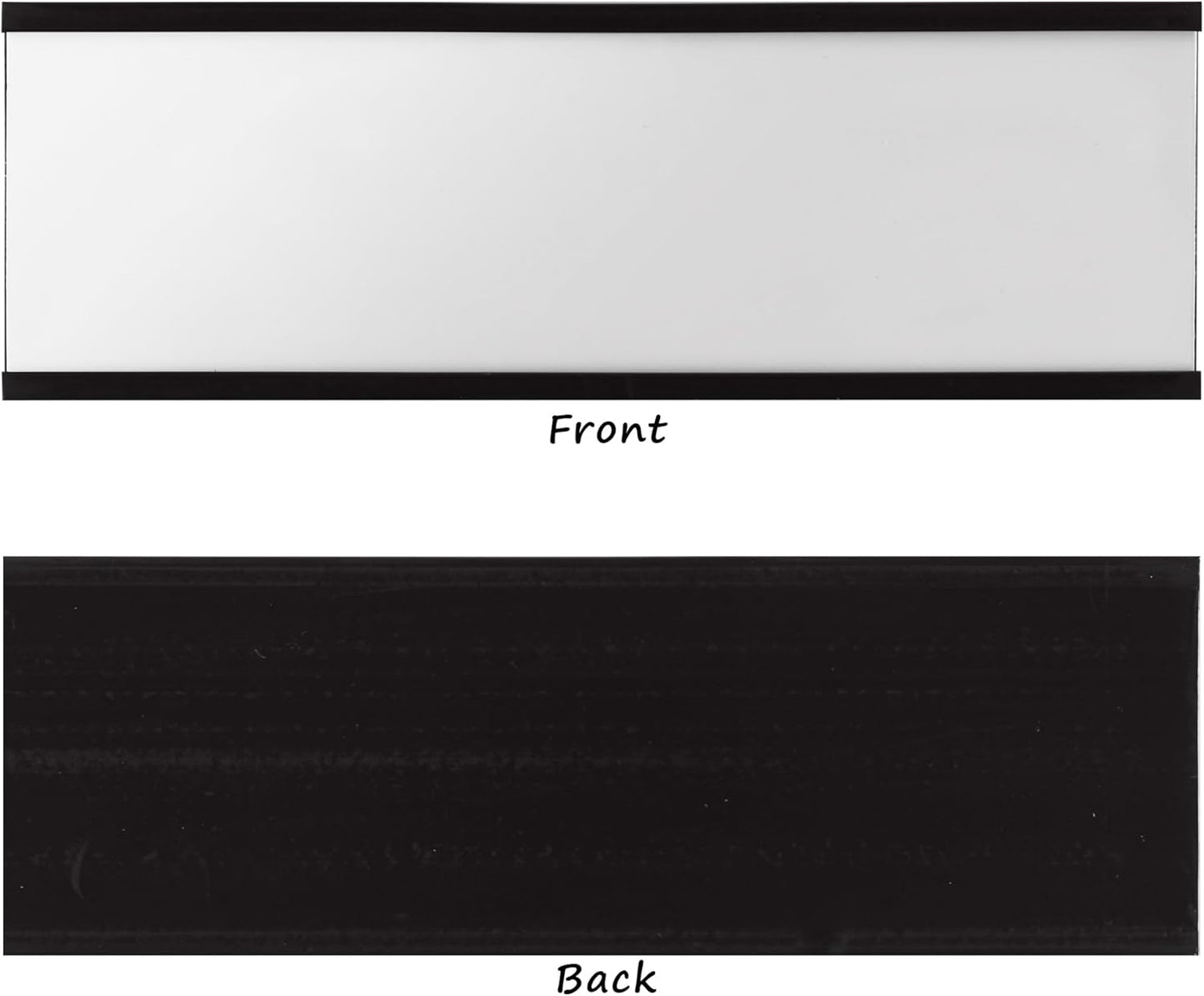 Realth C Channel Magentic Label Holders 30 Pack 1'' x 4'' with Paper Inserts and Clear Plastic Protectors, Magnetic Data Card Holders File Cabinet Labels for Metal Racks and Shelves