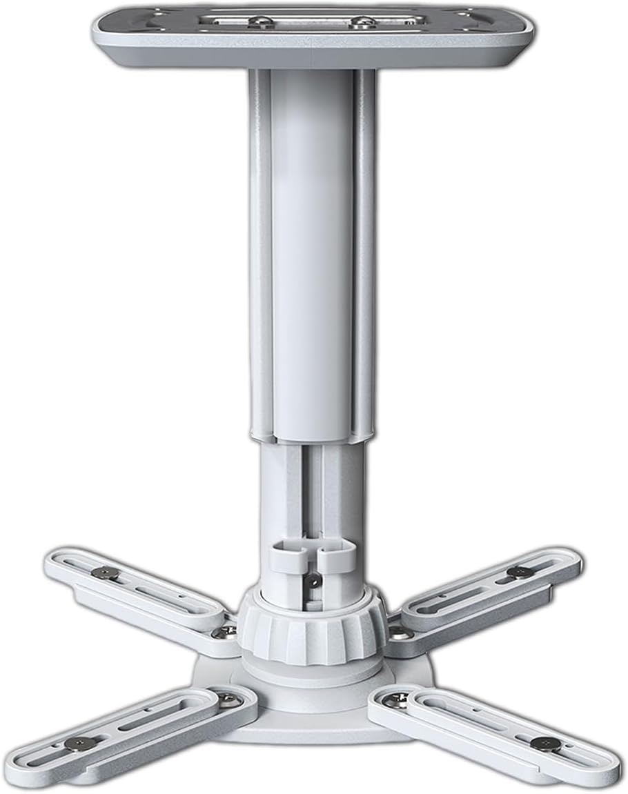 Jomard Universal Projector Ceiling Mount, Adjustable Height Extendable Arms, Wall Or Ceiling Projector Mount for Home and Office