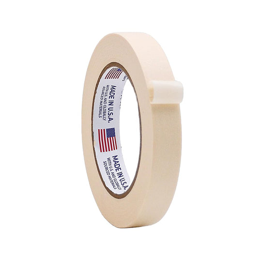WOD MT5 Utility Grade Masking Tape, 3/4 inch x 60 yds. for Home or Office air-Dry Painting, Labeling, & Packing. Leaves no Residue