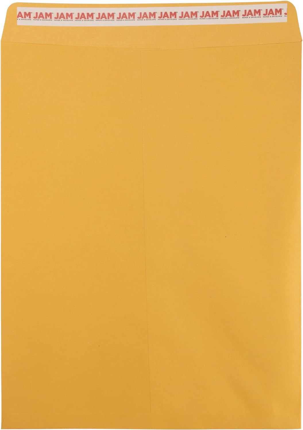 JAM PAPER 12 x 15 1/2 Open End Catalog Recycled Envelopes with Peel and Seal Closure - Brown Kraft - 100/Pack