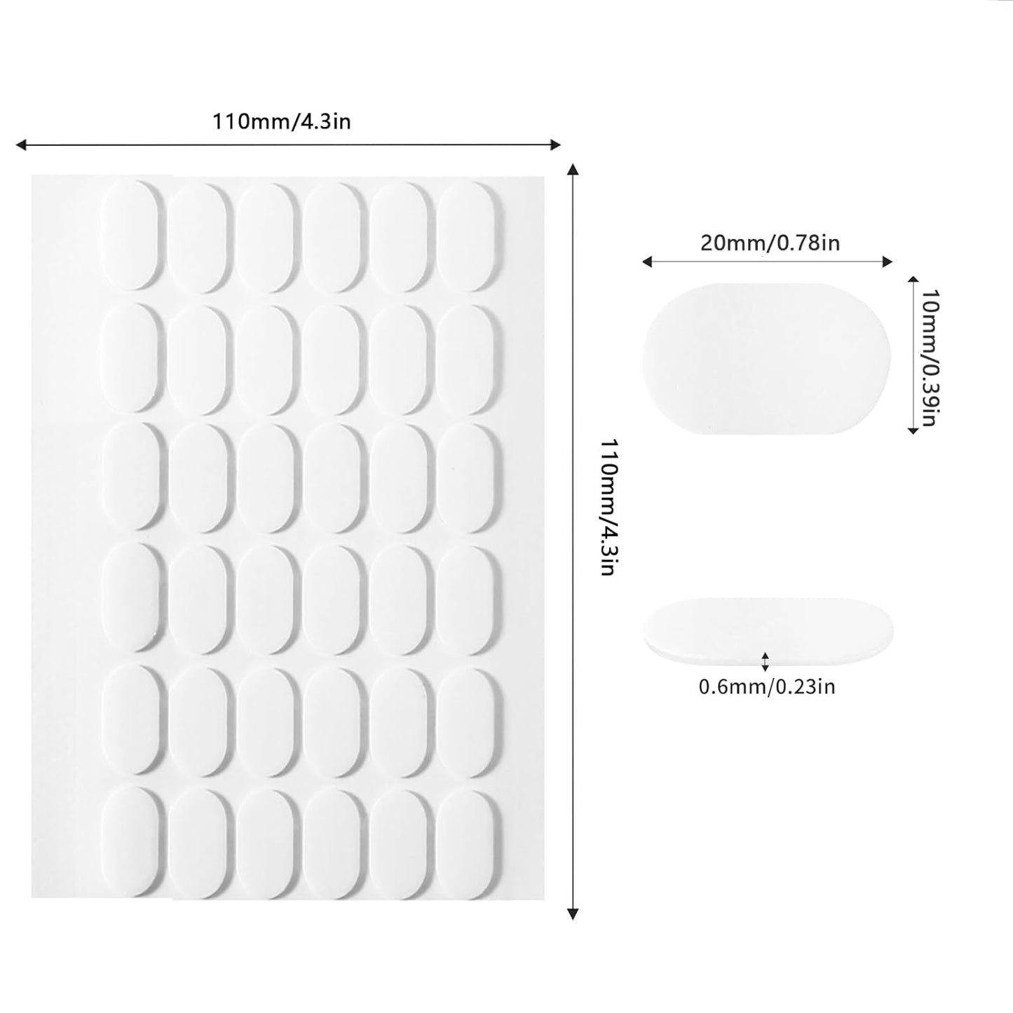 Adhesive Stick dots Two-Sided Sided Mounting Putty Stick Tack for Wall Hanging Crafts Balloons Festival Party Decorations,Clean Removable(0.39"*0.78"-900)