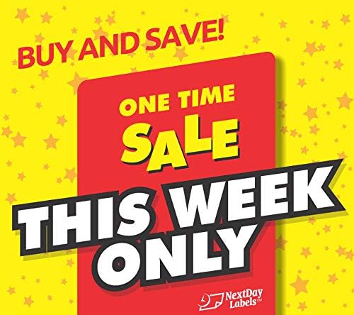 8-1/2 x 11 Neon Color High Light Fluorescent Labels for Laser & Inkjet Printer (Yellow Fluorescent, 4" x 3-1/3" - 6 Per Page | 300 Labels)