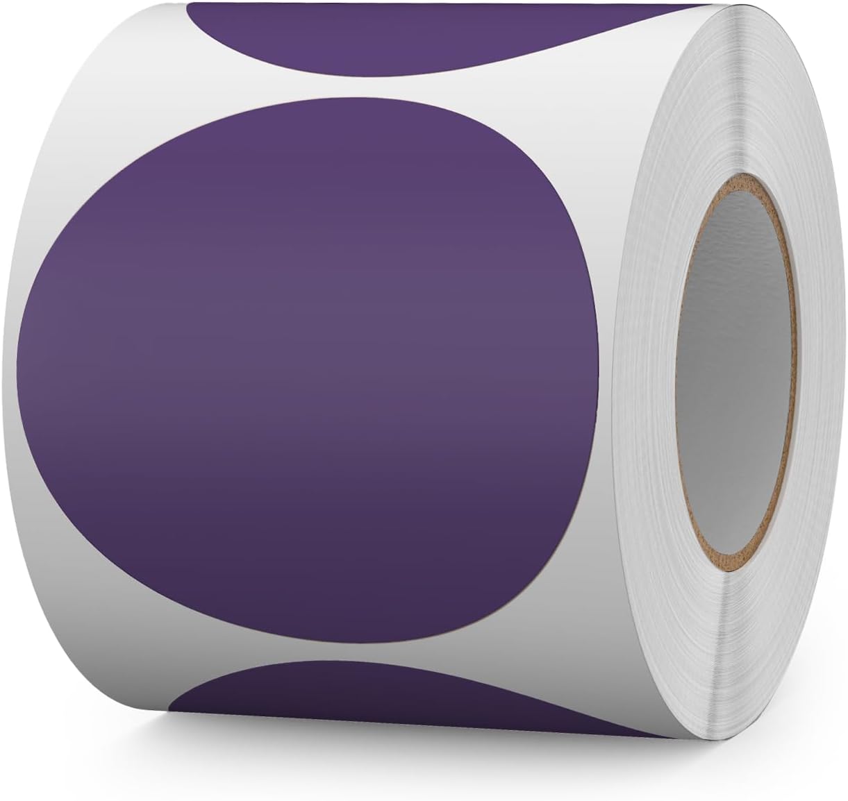 500 PCS Colored Dot Stickers 3 Inch Vinyl Purple Circle Labels Removable Waterproof Color Coding Round Floor Sticker for Inventory School Marking Organization
