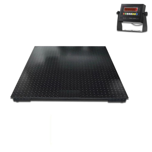 Liberty LS-800-3x3 NTEP Certified (Legal for Trade) Heavy Duty Industrial Floor Scale | 36" x 36" | Capacity of 5000 lbs x 1 lb Black