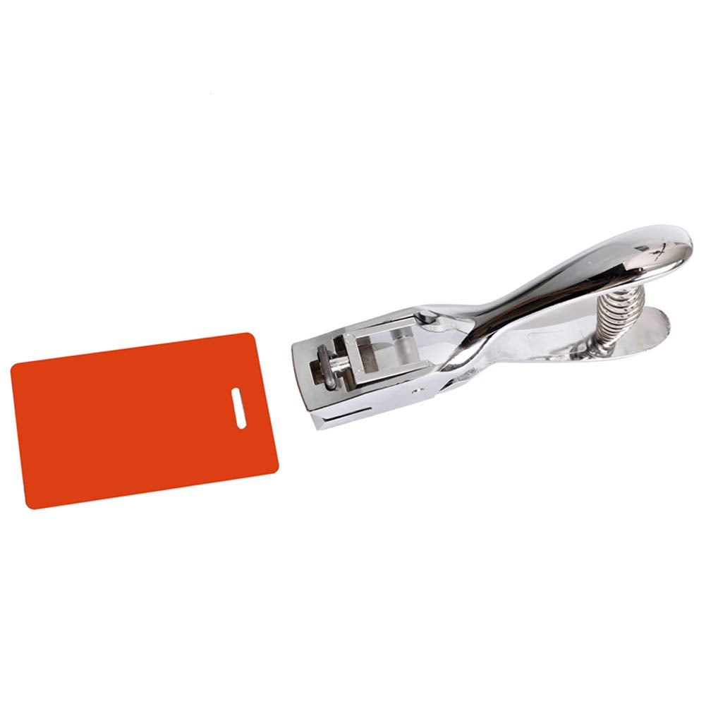 Slot Punch Badge Hole Punch Plier Tool for PVC ID Card Hand Held (Punch)