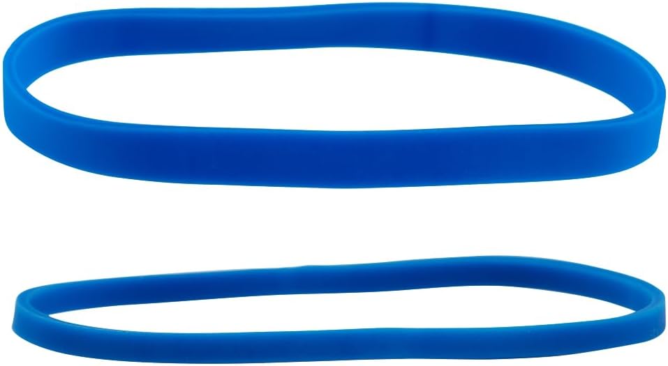 JAM PAPER Colorful Rubber Bands - Sizes 33 & 64 Set - Blue Multi-Purpose Rubberbands - 200/Pack