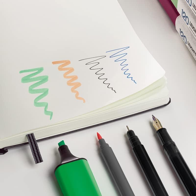 LEUCHTTURM1917-120G Special Edition - Medium A5 Dotted Hardcover Notebook (Sage) - 203 Numbered Pages with 120gsm Paper