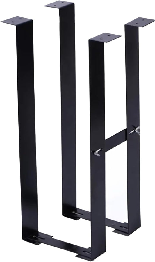 Durable PC Tower Stand | PC Stand for Carpet & Floor | Under Desk Laptop Mount | SPCC Cold Rolling Steel | Adjustable Width 190-250mm | Max Load 25kgs | White/Black (Black)