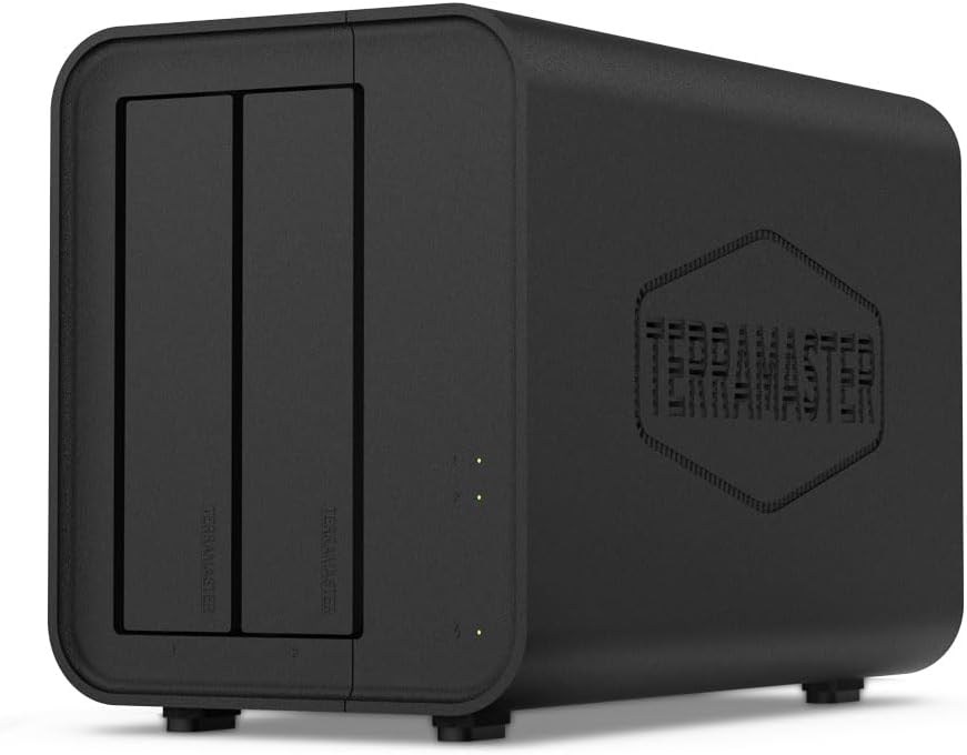 TERRAMASTER D2-320 2Bay USB 3.2 Gen 2 RAID Storage - 10Gbps Type C - Supports RAID 0, 1, Single, JBOD