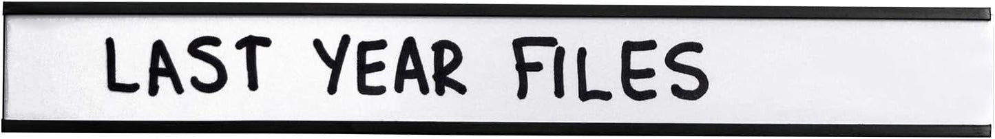 SmartSign Magnetic 'C' Channel Label Holders for Metal Racks and Shelves | 0.75" x 6" Pack of 25