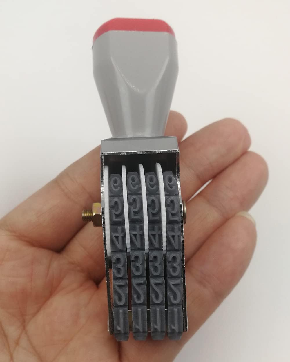 4 Digit Rotating Number Stamps,Adjustable Rubber Changeable Number Stamps Numerical Stamp Multi- Functional Creative Price Tag Stamp Symbol Business Stamp(2pcs)