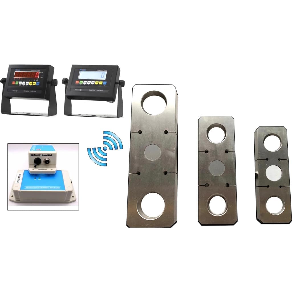 Liberty LS-927-W Wireless Tension Link Scale, Industrial Hanging Electronic Crane Scale, Heavy-Duty Weigh Load Cell | 10,000 lb x 5 lb LCD