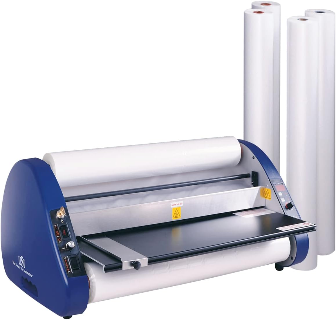 USI ARL 2700 Thermal (Hot) Roll Laminator Kit, Laminates Films up to 27” Wide and 5 Mils Thick, UL Listed, Includes 4 Rolls of Premium 27”, 3 Mil Opti Clear Film, Industry's Best 2-Year Warranty