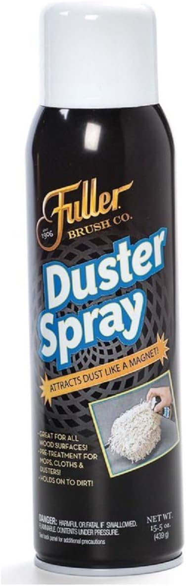 Fuller Brush Duster Spray – 15.5 oz Multi Surface Dust Removing Sprayer - Safe Household Cleaning for Floors, Furniture, Blinds & Car Interiors - 6 Pack
