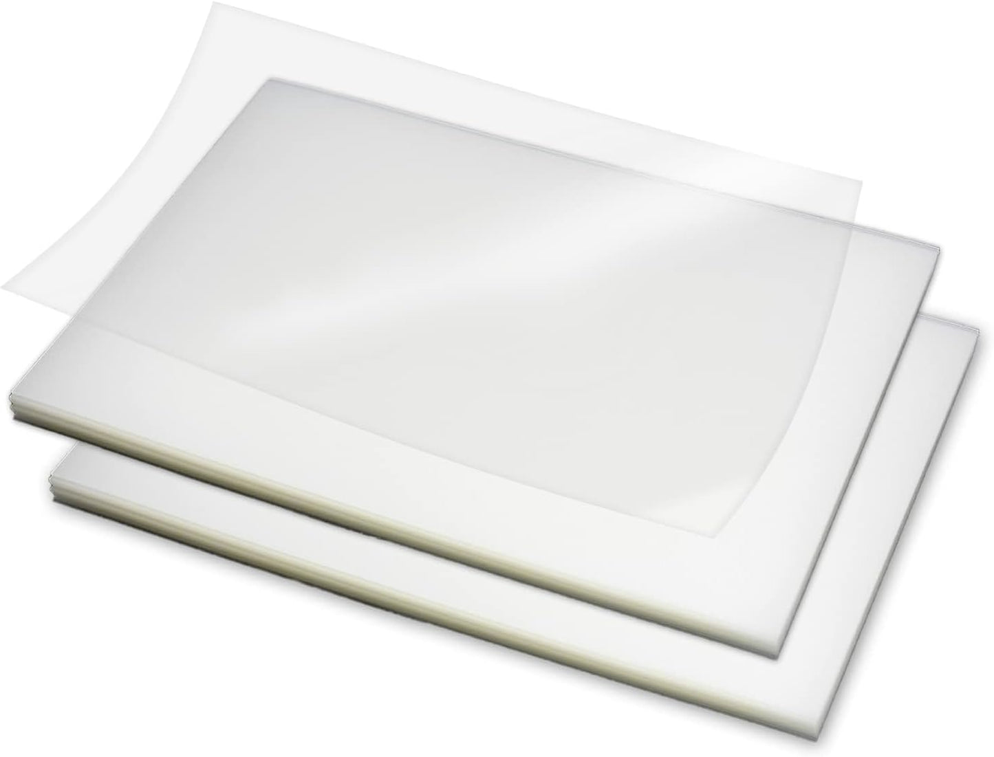 Rayson Clear Binding Cover - 12 mil Polypropylene, 8-1/2 × 11 inches, Durable Un-Punched Plastic Presentation Covers, 50-Pack (PP350C)