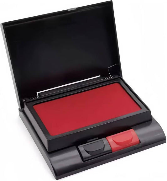 Two-Color Ink Pad, Red and Black, 3.9 x 4 Inches, Office and Home Stamp Pad