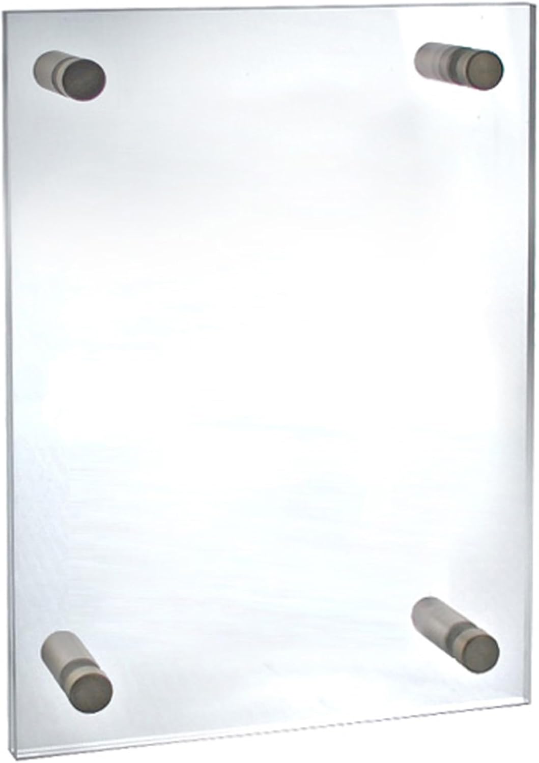 Azar Displays 105506 Standoff Sign Holder, 8.5" W x 14" H,Clear