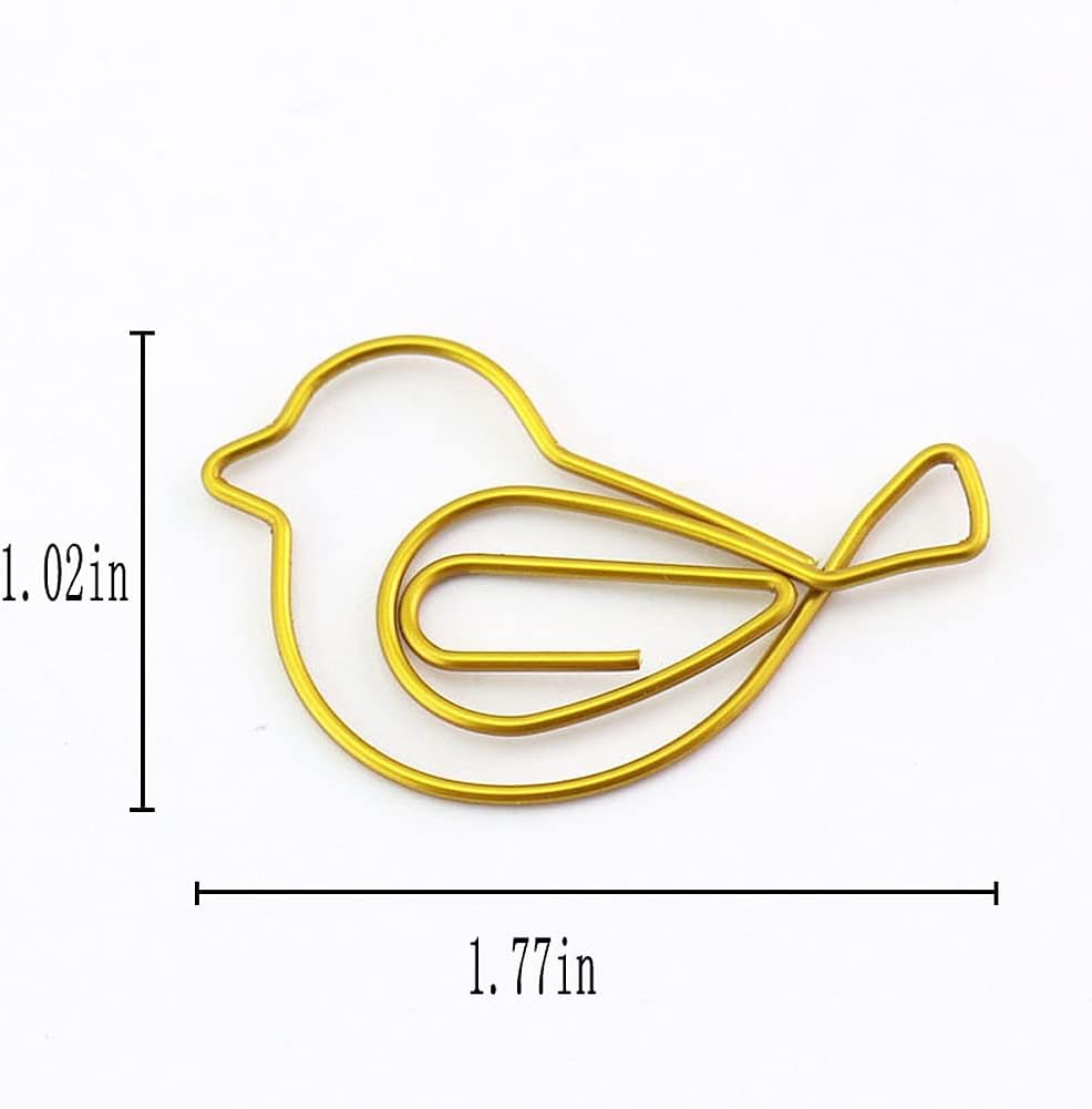 30Pcs Cute Bird Paper Clip JruiZhp Creative Decoration - Suitable for Home, School, and Office Use - Stationery Paper Clip and Binder (Design A)