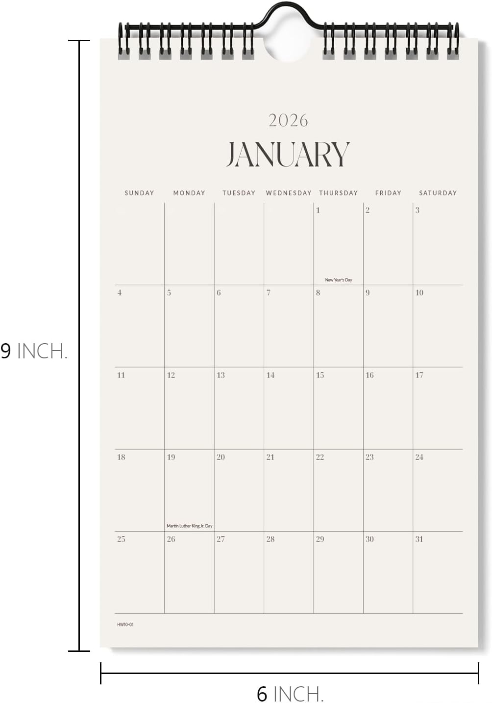 Jotsome Small Calendar 2025-2026, Monthly Mini Calendar From Now to December 2026 Small 6x9 inch for Home and Office, Easy Planning